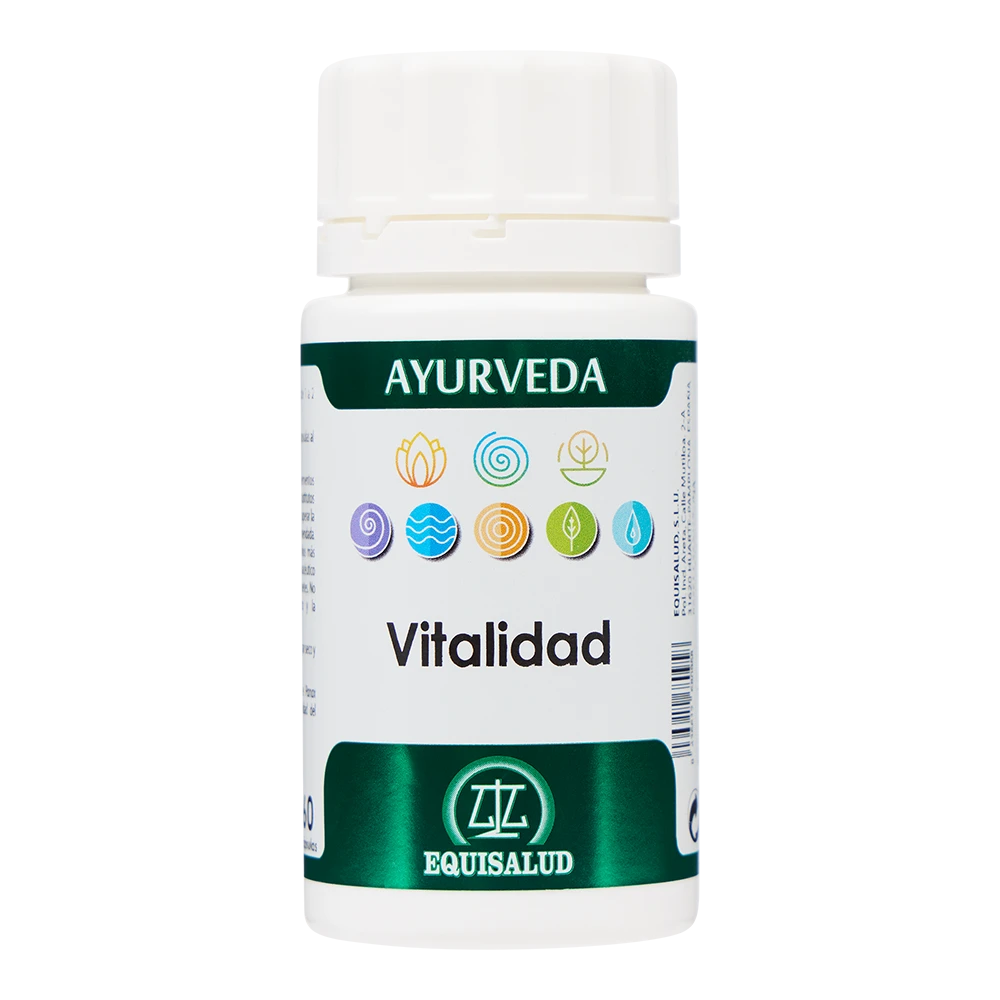 Ayurveda Vitalidad de Equisalud, bote de 60 cápsulas