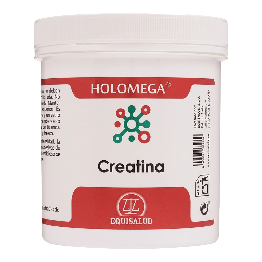 Holomega Creatina de Equisalud, bote de 300 gramos en polvo