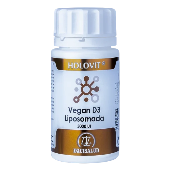 Holovit Vegan Vitamina D3 Liposomada 3000 UI Equisalud 50 cap.